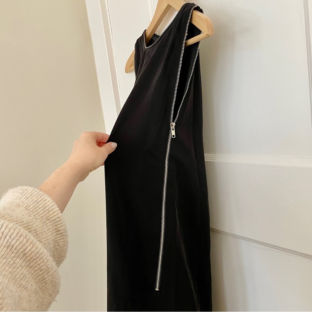 BISHOP + YOUNG Shift Dress with‎ Zipper Detailing, XS
